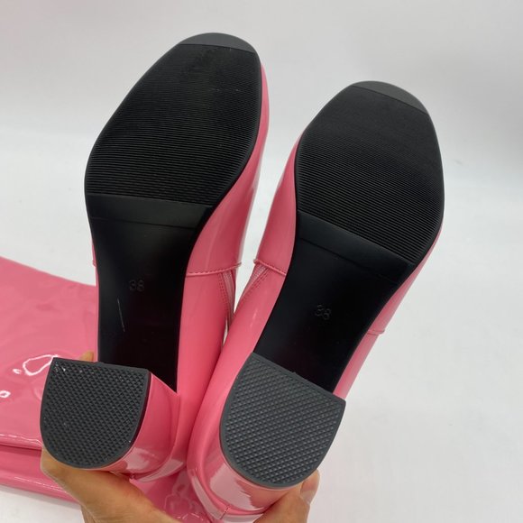 Pink Round Toe Thigh High Over The Knee Boots - Picture 9 of 11